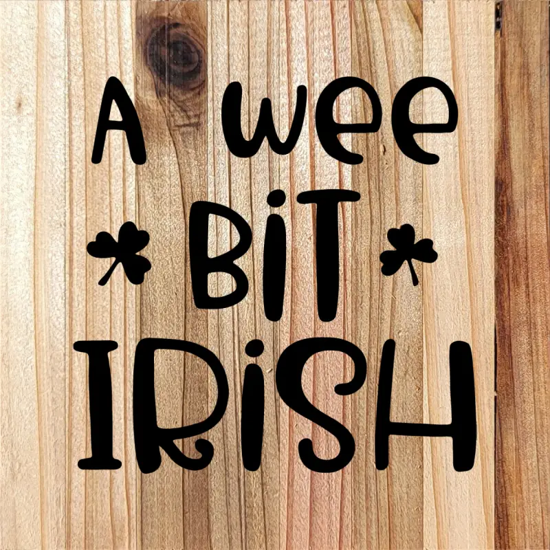 Saint Patrick's Day Coasters - St. Patrick's Day cedar coasters, heat branded. The Luck of the Irish!